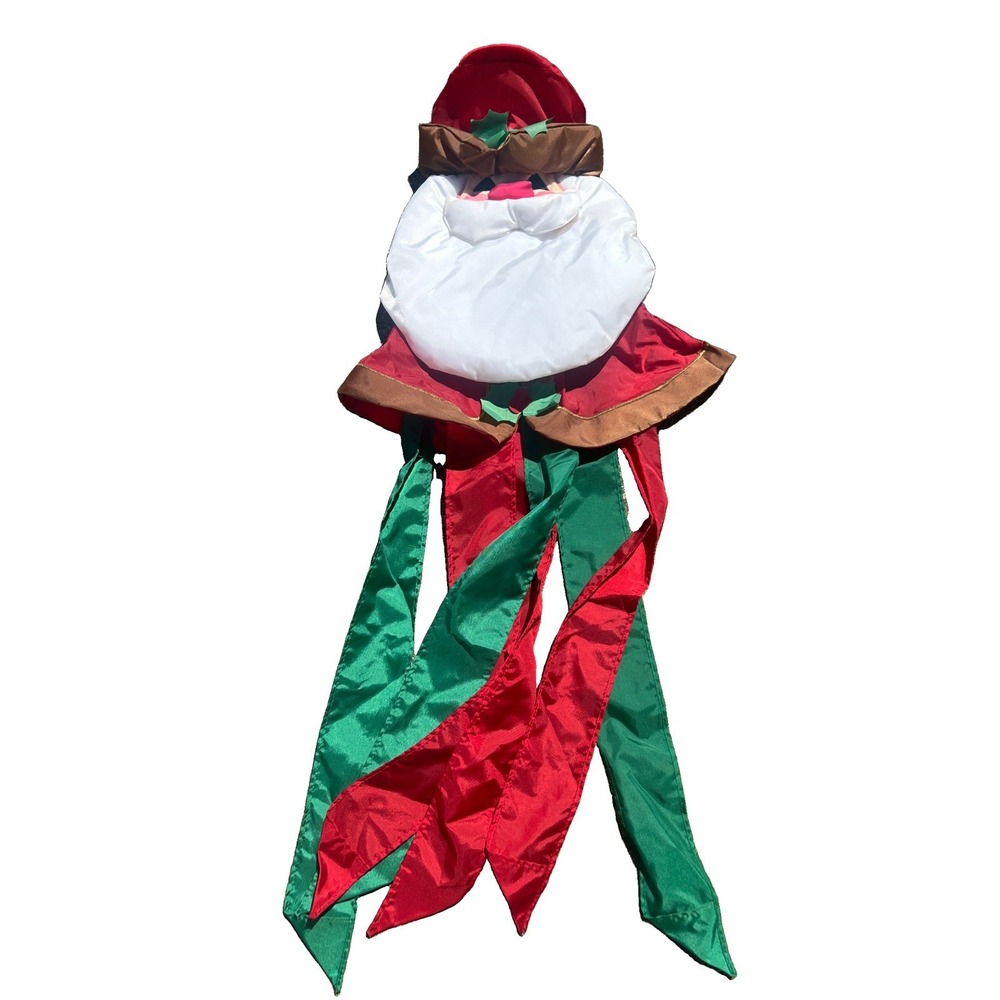 Vintage Windsport Windsox Windsocks Santa Claus Christmas Holiday Decor 42 Inch